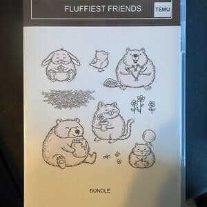 Temu Stamps and Dies Fluffiest Friends